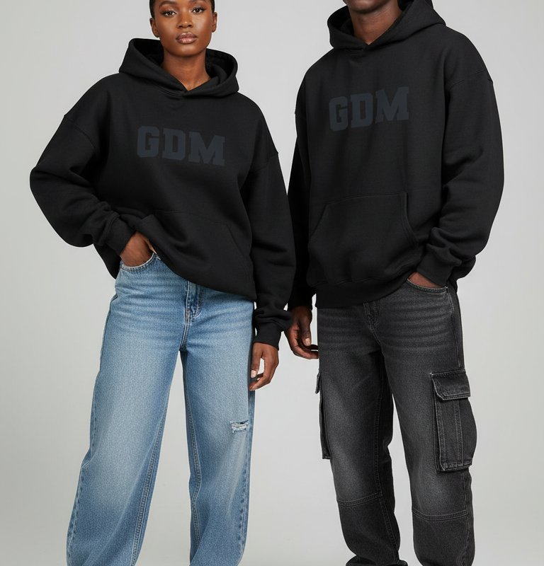 Black and Ash Hoodie