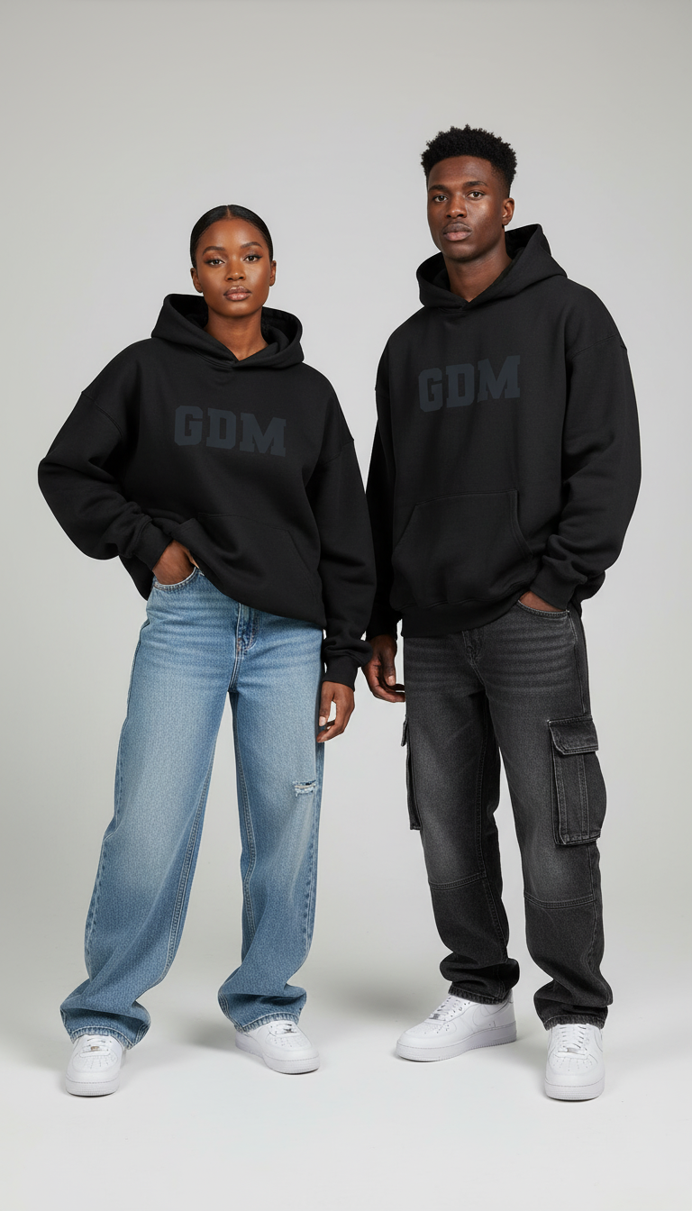 Black and Ash Hoodie