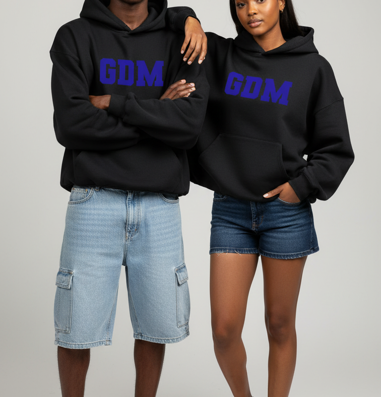Black and Blue Hoodie