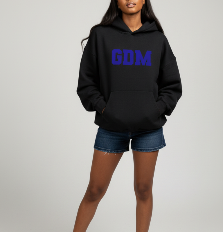 Black and Blue Hoodie