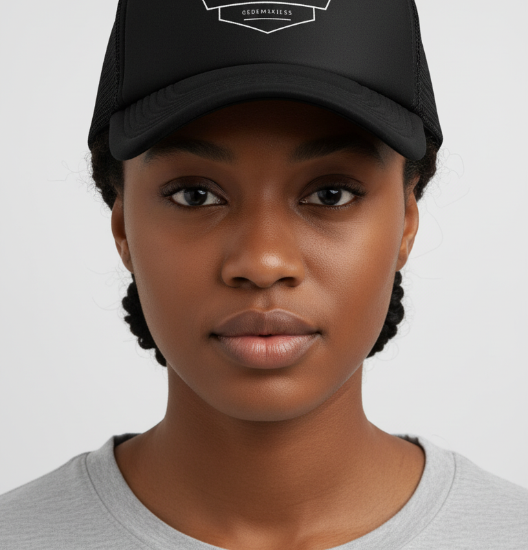 black_cap_GEDEMSKI_1_2 Black Logo Cap v2
