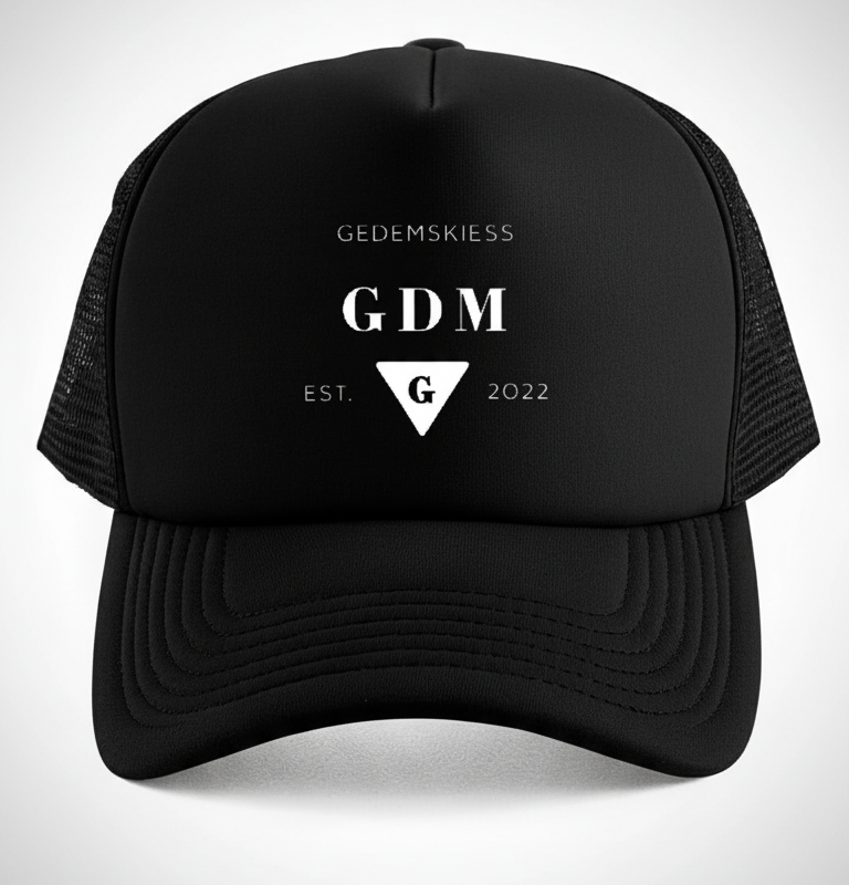 black_cap_est_1 Black Logo Cap