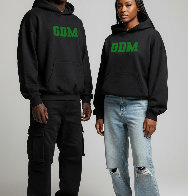 Black-Green Hoodie