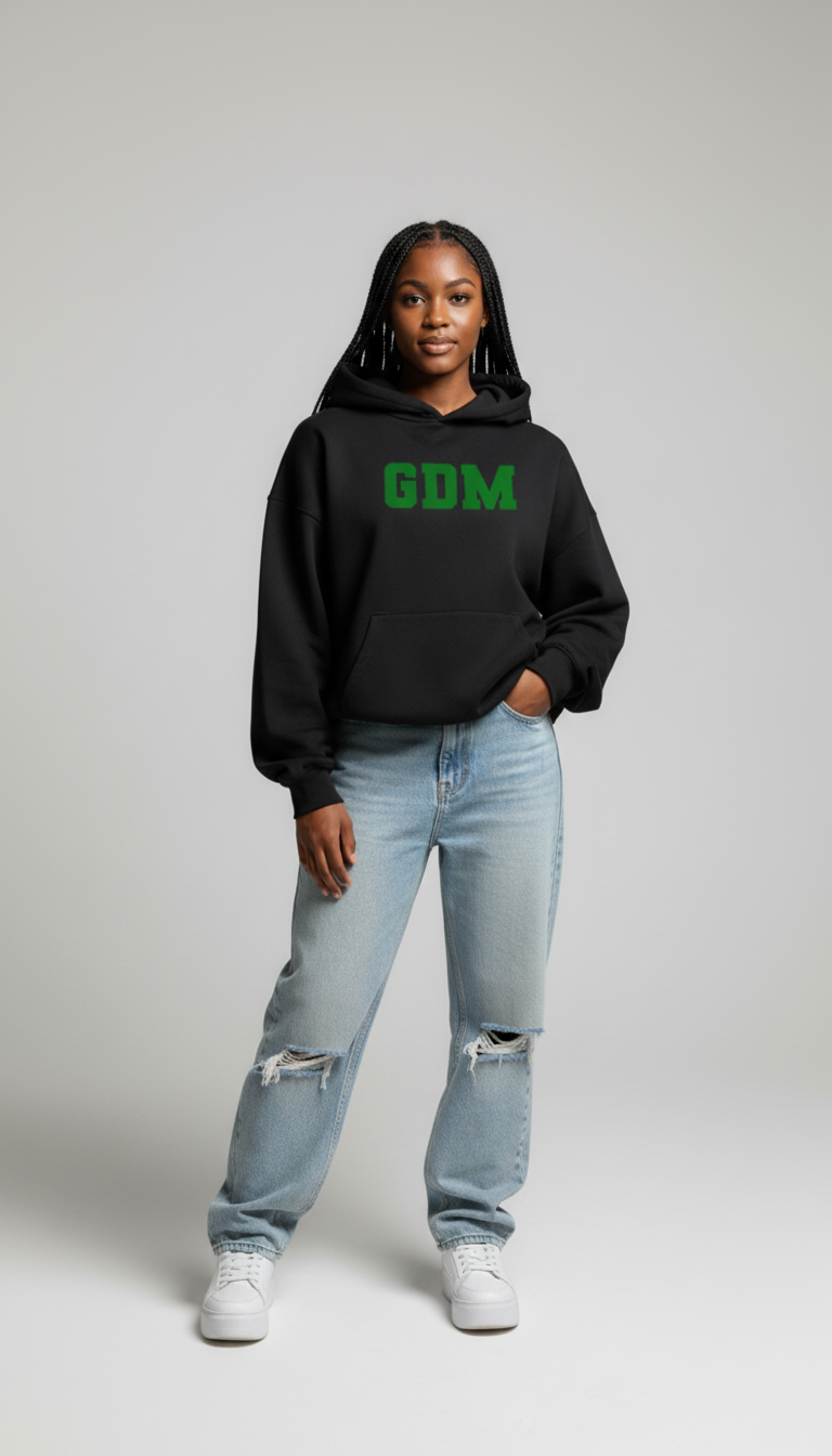 Black-Green Hoodie