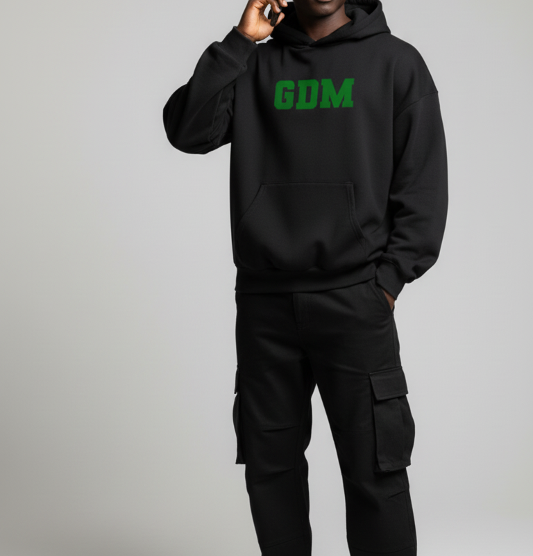 Black-Green Hoodie