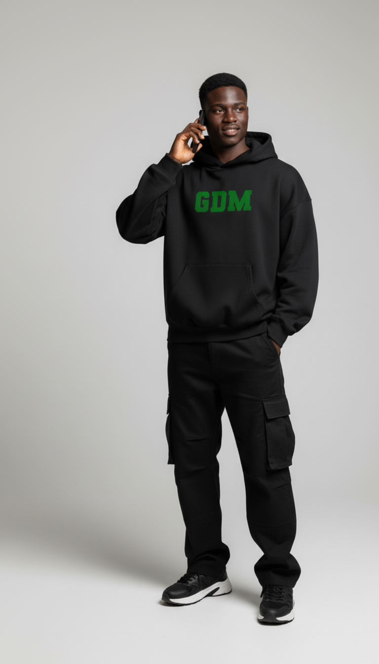 Black-Green Hoodie