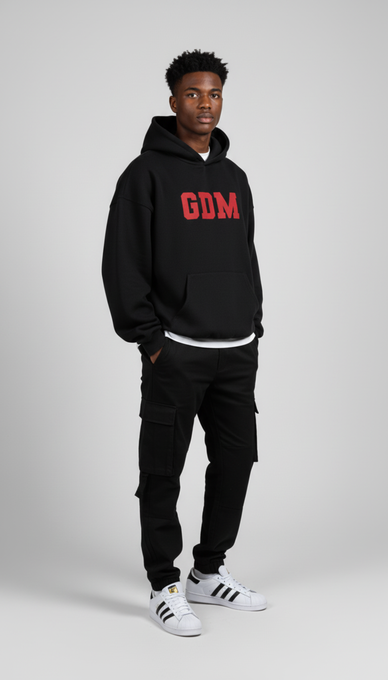 Black and Red Hoodie