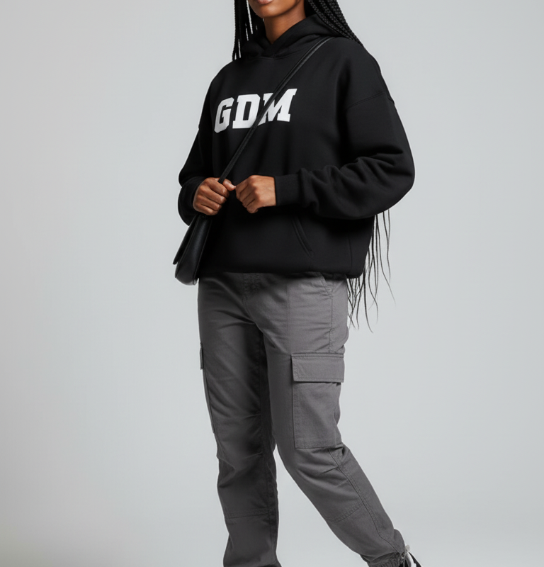 Black-White Hoodie