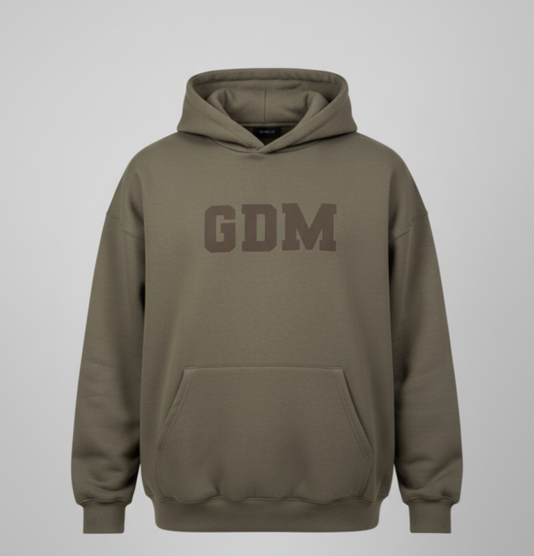 Dark Brown and Ash Hoodie
