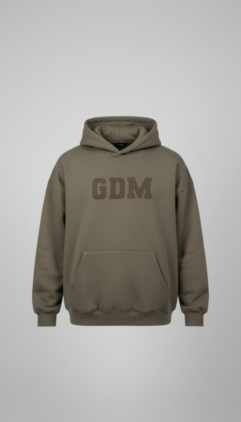 Dark Brown and Ash Hoodie