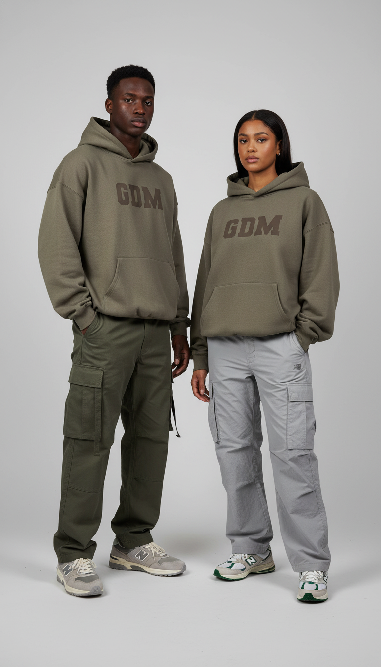 Dark Brown and Ash Hoodie