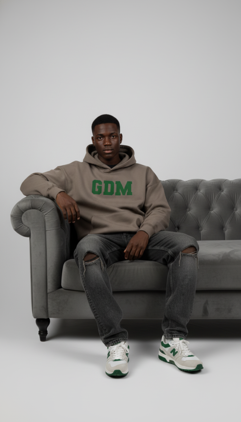 dark_brown_ash_3 Dark Brown and Green Hoodie