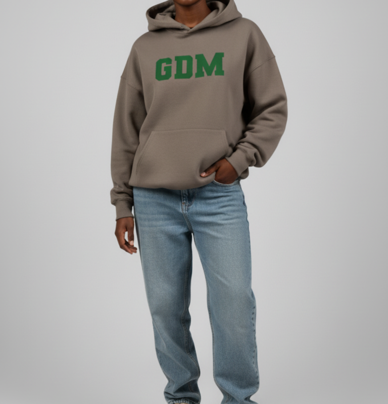dark_brown_ash_4 Dark Brown and Green Hoodie