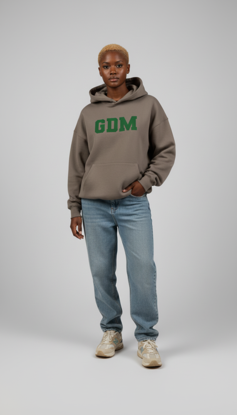 dark_brown_ash_4 Dark Brown and Green Hoodie