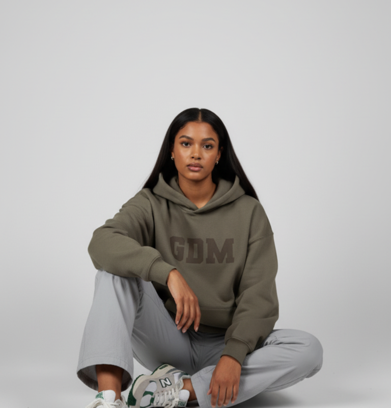 Dark Brown and Ash Hoodie