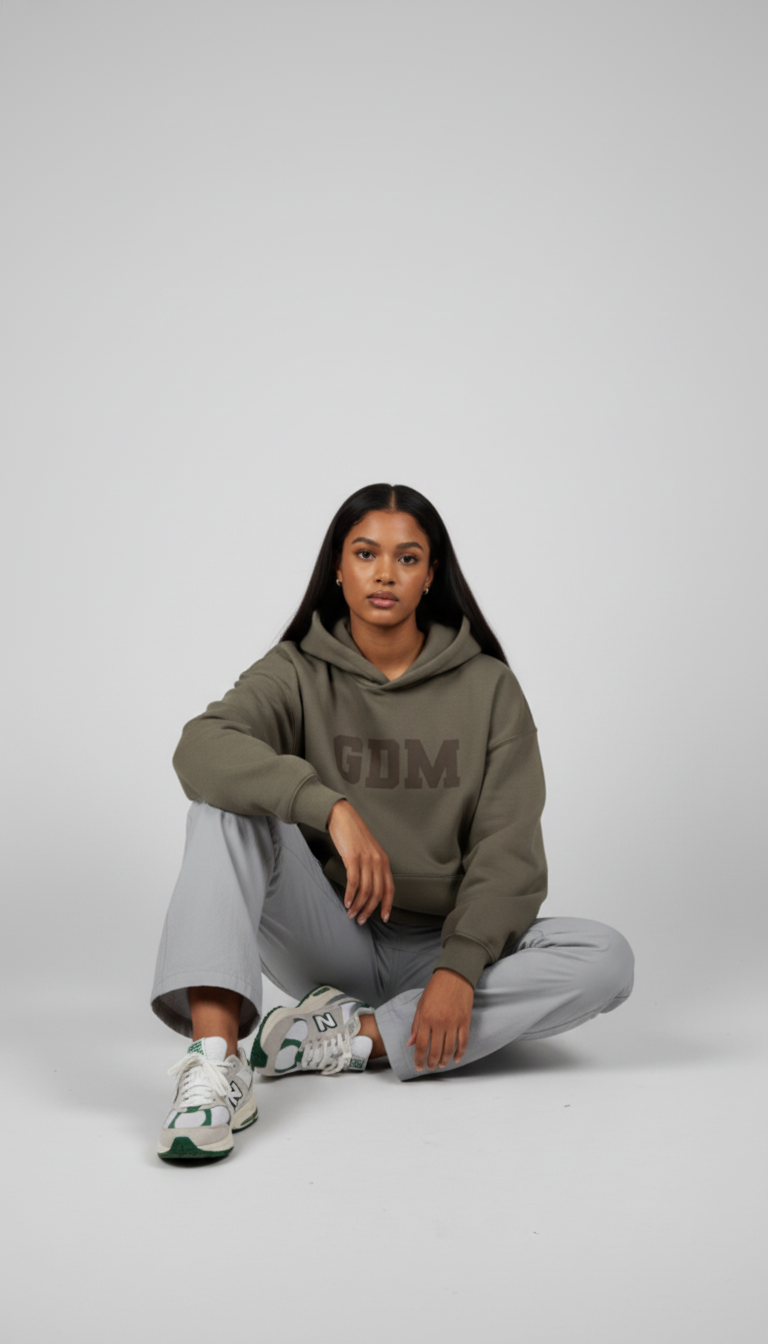 Dark Brown and Ash Hoodie