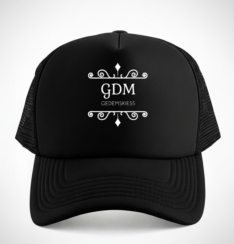 gdm_black_v3_1 Black Logo Cap v3
