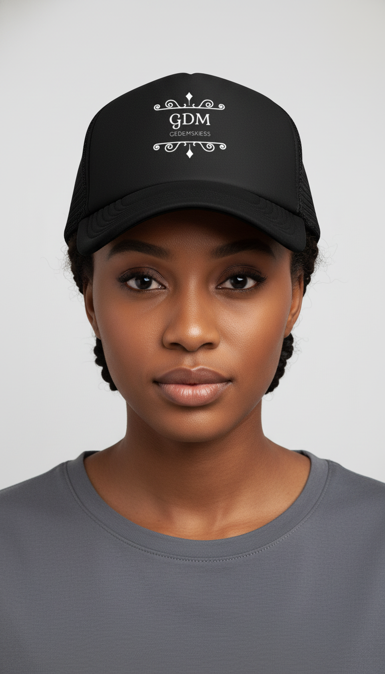 gdm_black_v3_2 Black Logo Cap v3