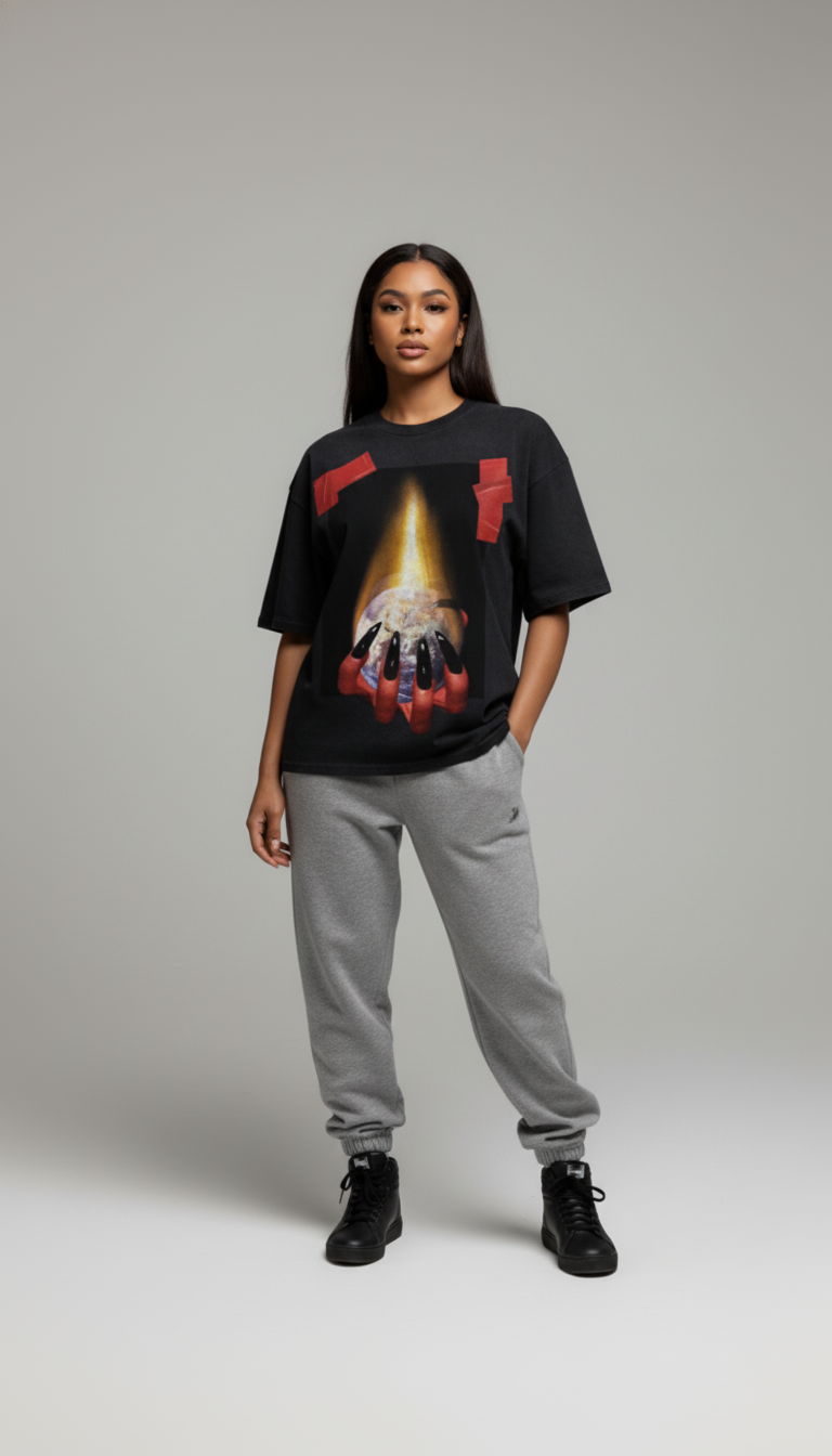 GDM Fire Tee (Black)