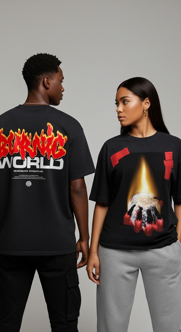 GDM Fire Tee (Black)