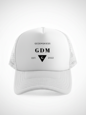 gdm_white_est_1 White Logo Cap v4