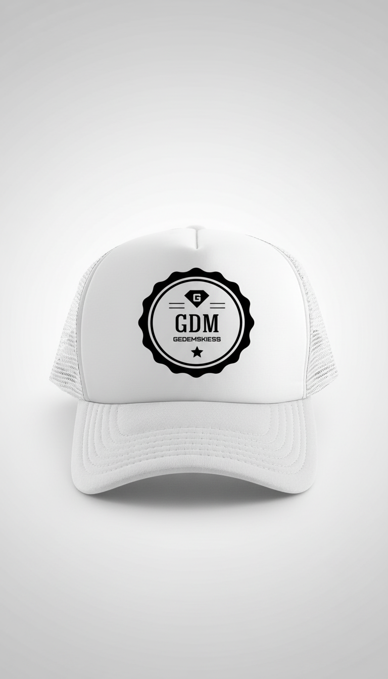 White Logo Cap