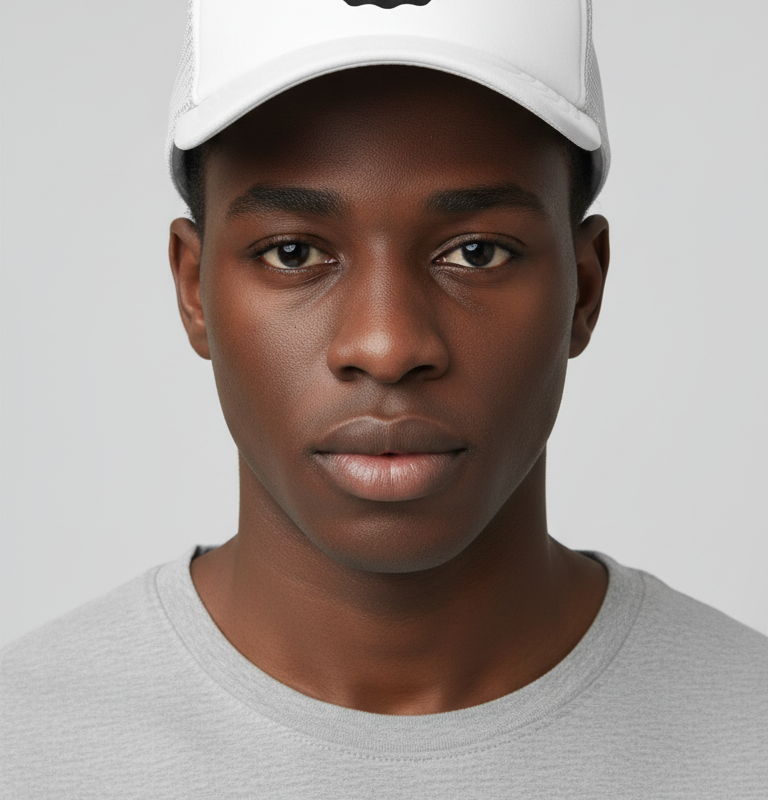 White Logo Cap
