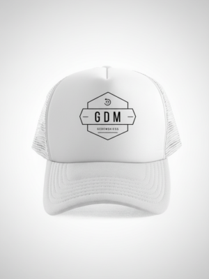 gdm_white_v1_1 White Logo Cap v5