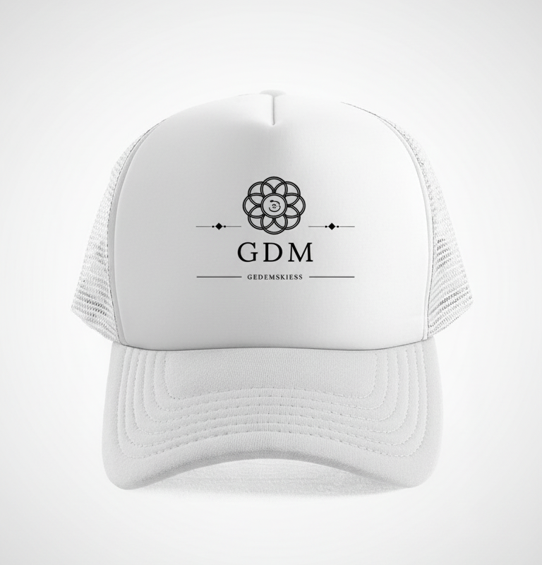 gdm_white_v2_1 White Logo Cap v2