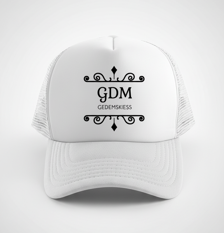 gdm_white_v3_1 White Logo Cap v3