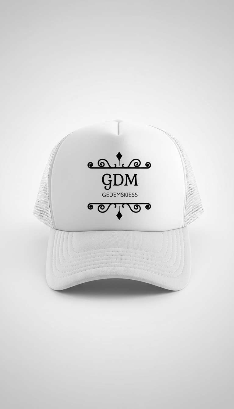 gdm_white_v3_1 White Logo Cap v3