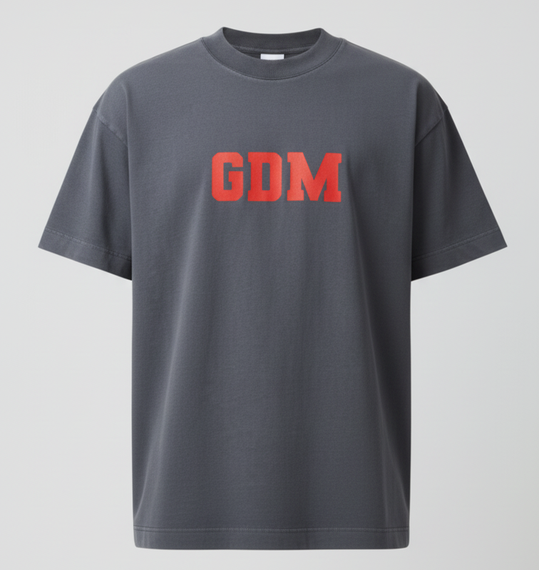 hi_ash_red_1 Dark Grey & Red T-Shirt