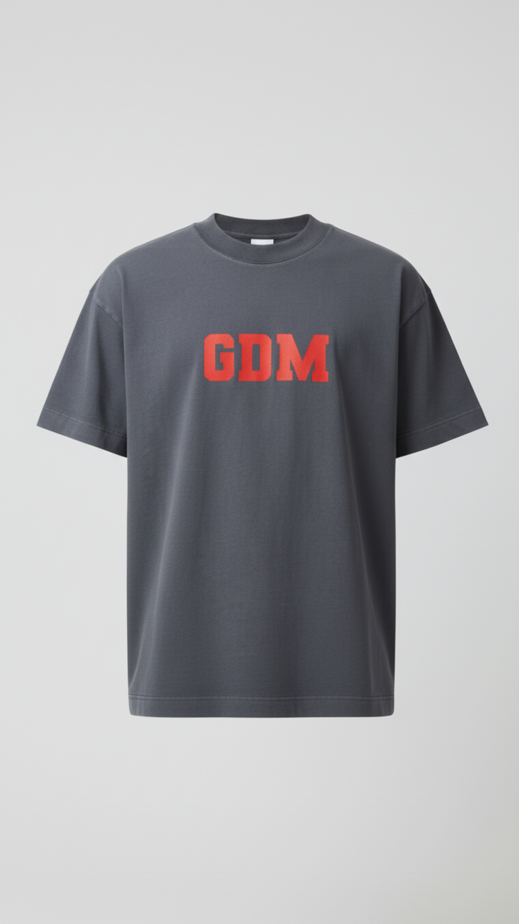 hi_ash_red_1 Dark Grey & Red T-Shirt