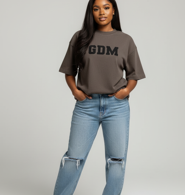 hi_dbrown_black_3 Espresso Brown and Black T-Shirt