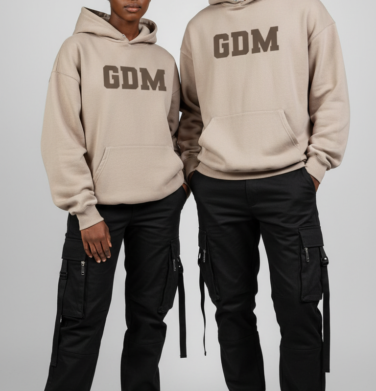 Light Brown and Ash Hoodie