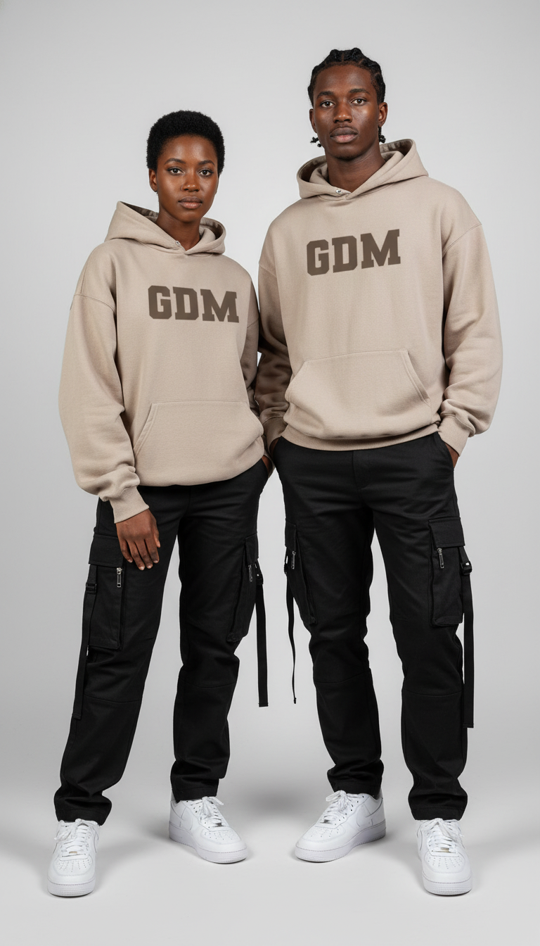 Light Brown and Ash Hoodie