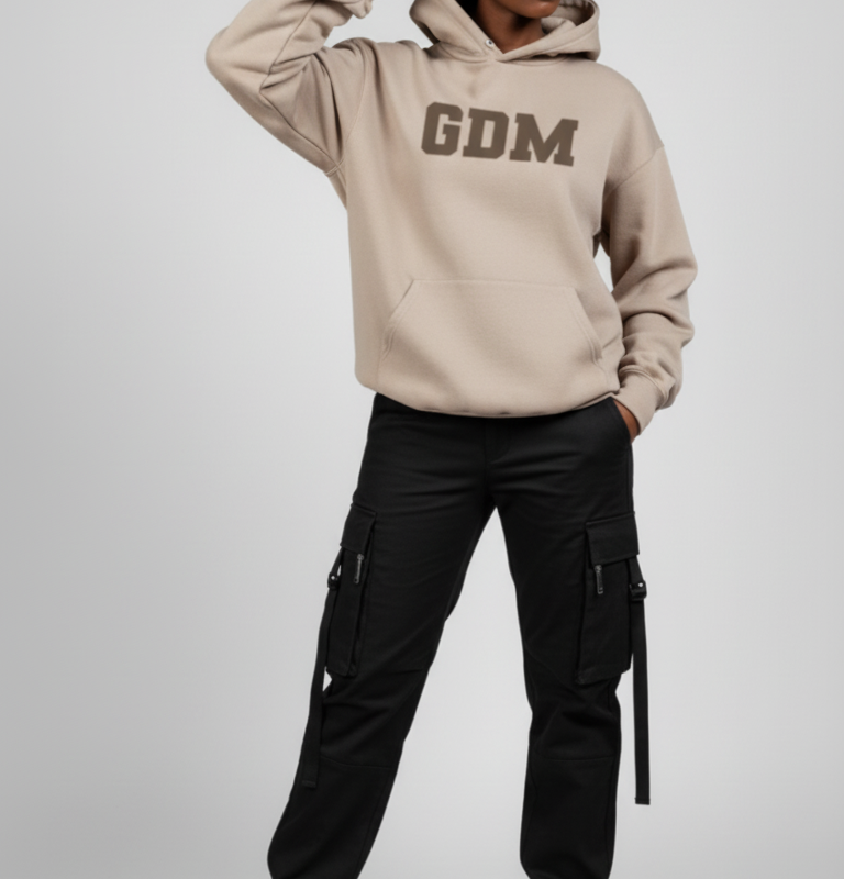 Light Brown and Ash Hoodie