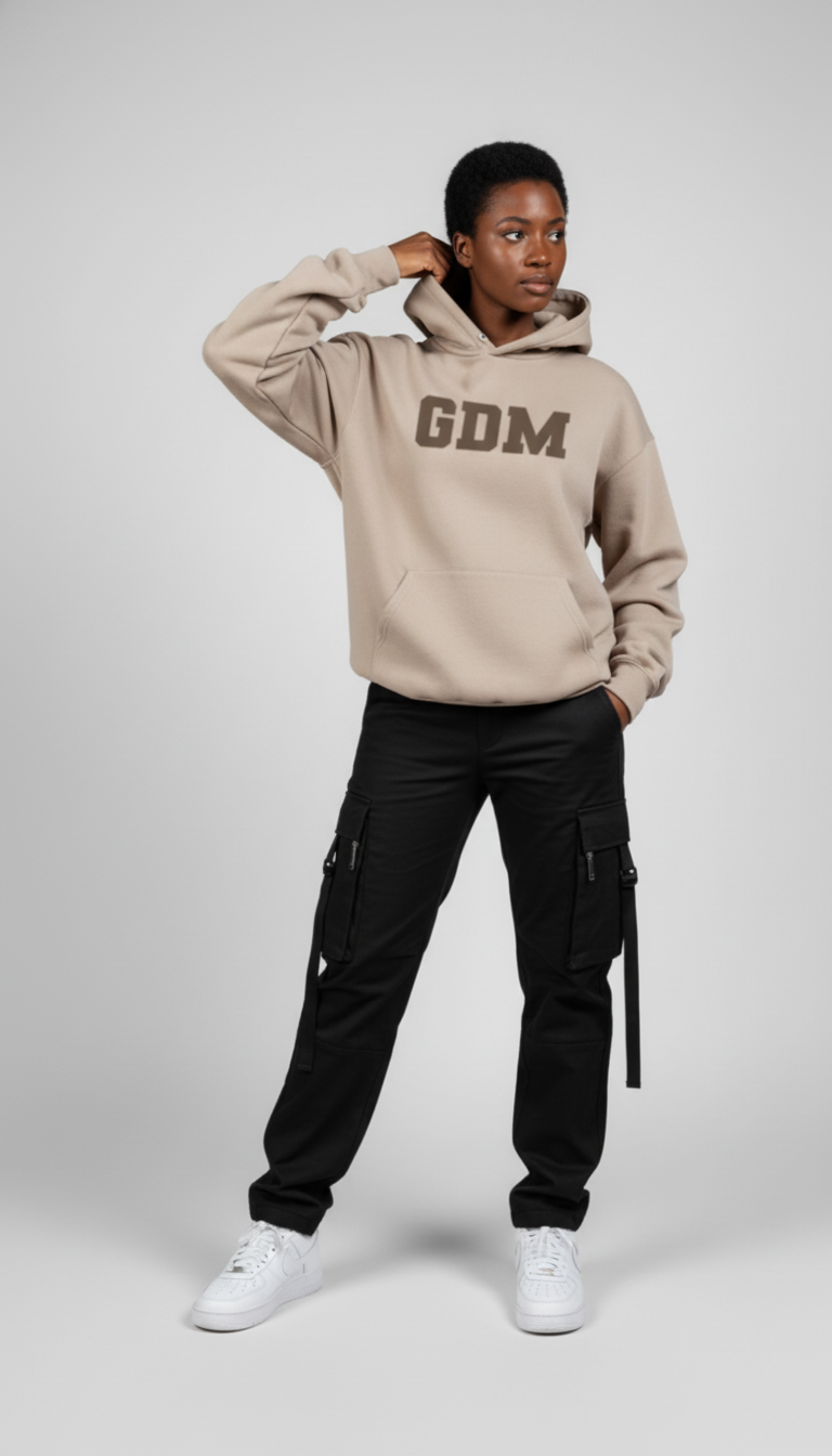 Light Brown and Ash Hoodie
