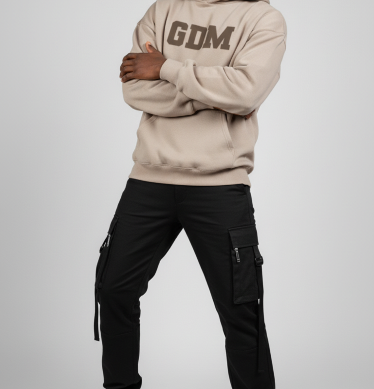 Light Brown and Ash Hoodie