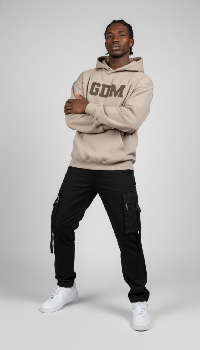 Light Brown and Ash Hoodie
