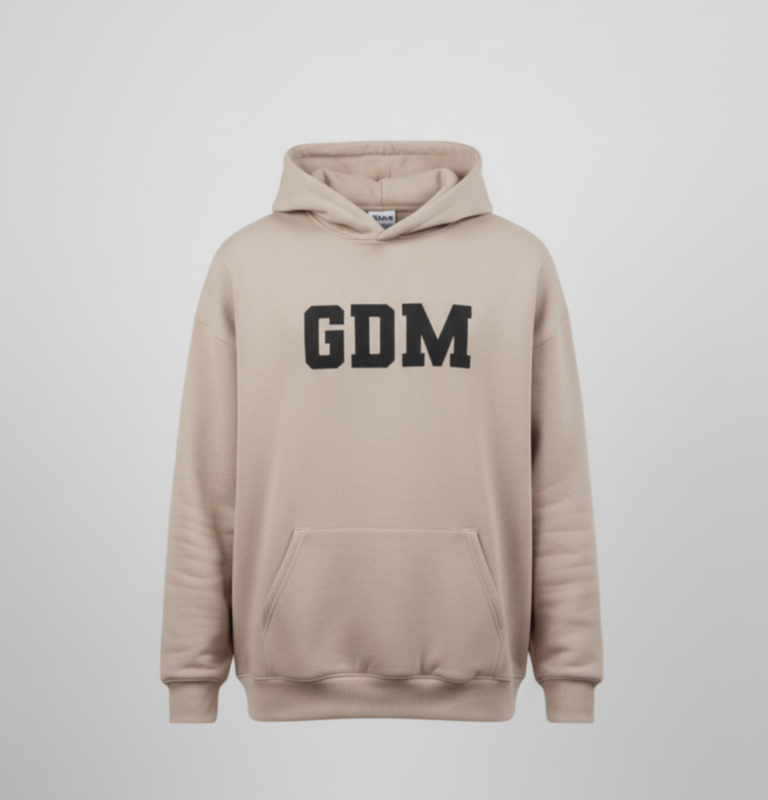 light_brown_black_1 Light Brown and Black Hoodie