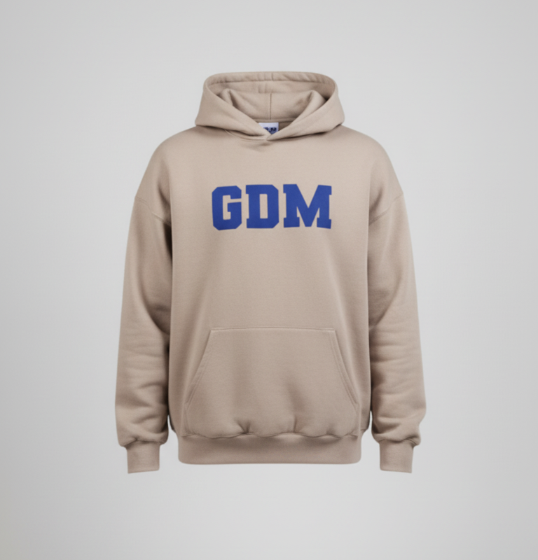 light_brown_blue_1 Light Brown and Blue Hoodie