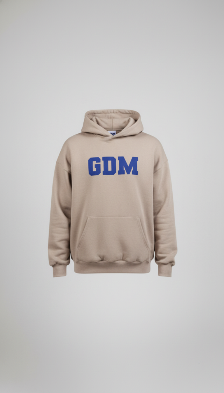 light_brown_blue_1 Light Brown and Blue Hoodie