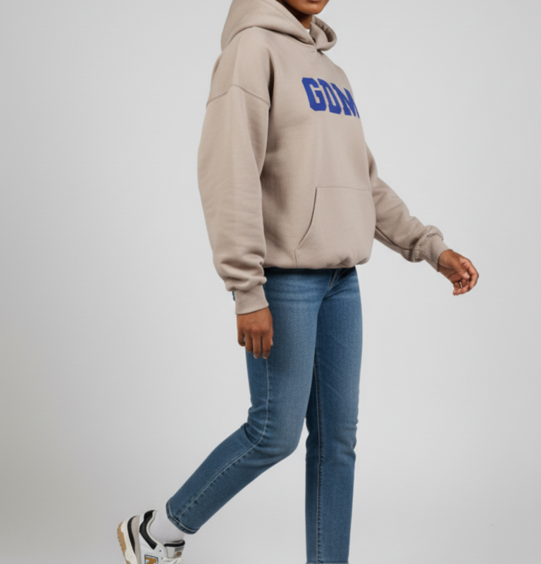 light_brown_blue_3 Light Brown and Blue Hoodie