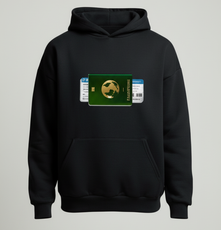 Passport Hoodie (Black)