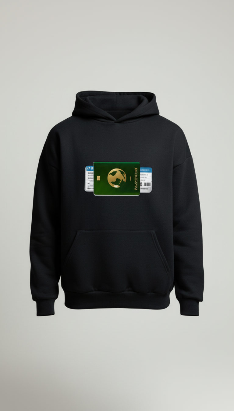 Passport Hoodie (Black)