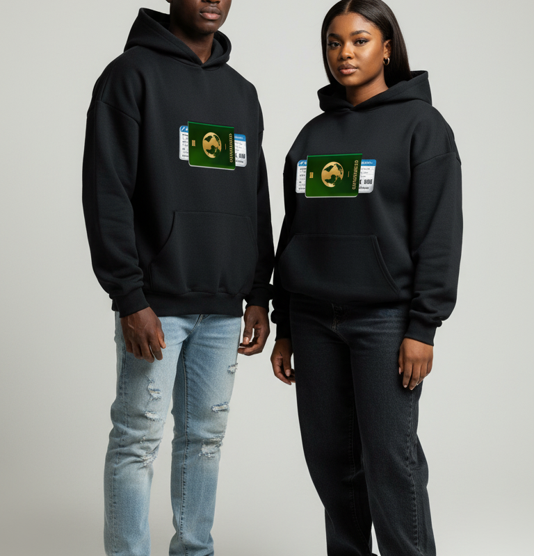 Passport Hoodie (Black)