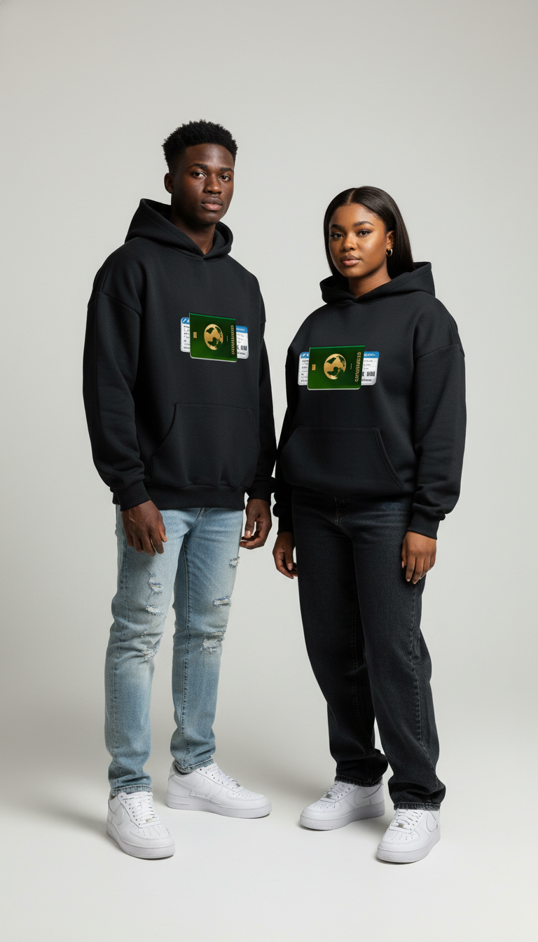 Passport Hoodie (Black)