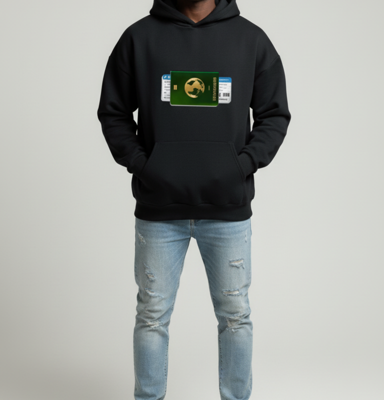 Passport Hoodie (Black)