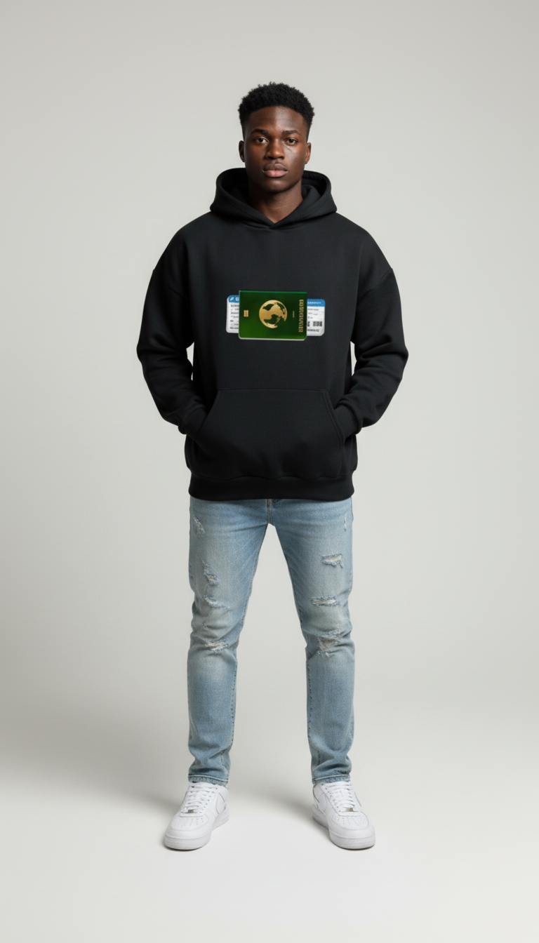 Passport Hoodie (Black)
